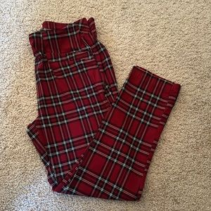 Plaid Ankle pants